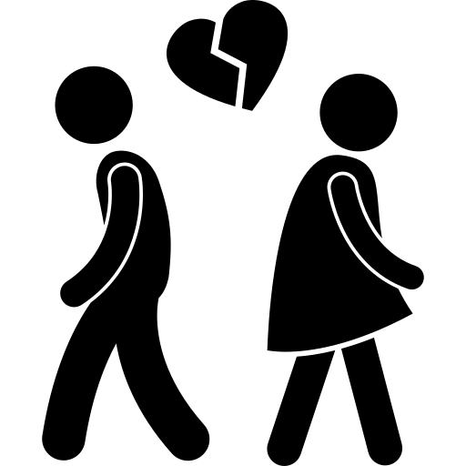 A scale balancing equally between two sides representing mutual contested divorce proceedings.